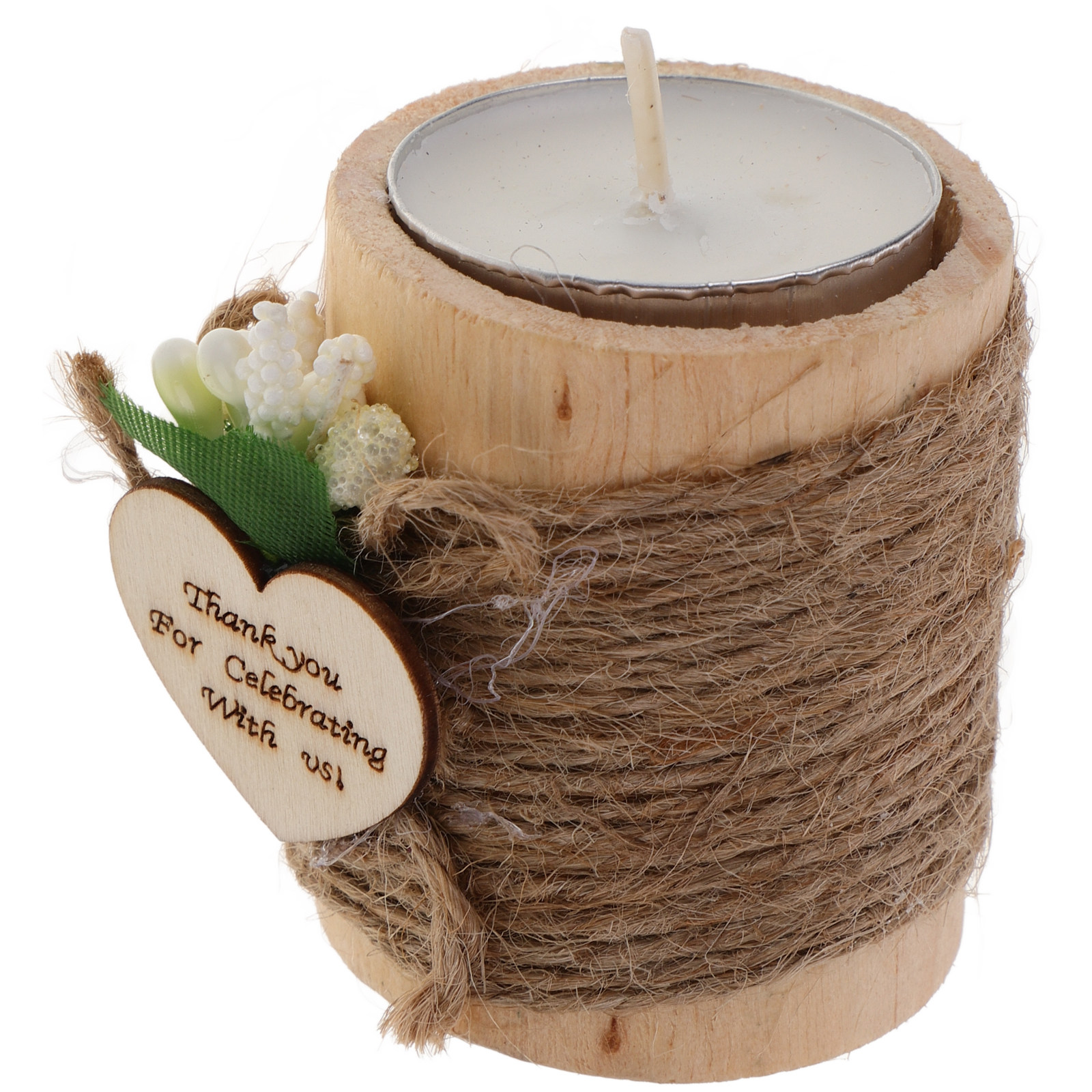 Rustic Wooden Holder Small Tea - Lighting Decoration Stand のレビューと価格