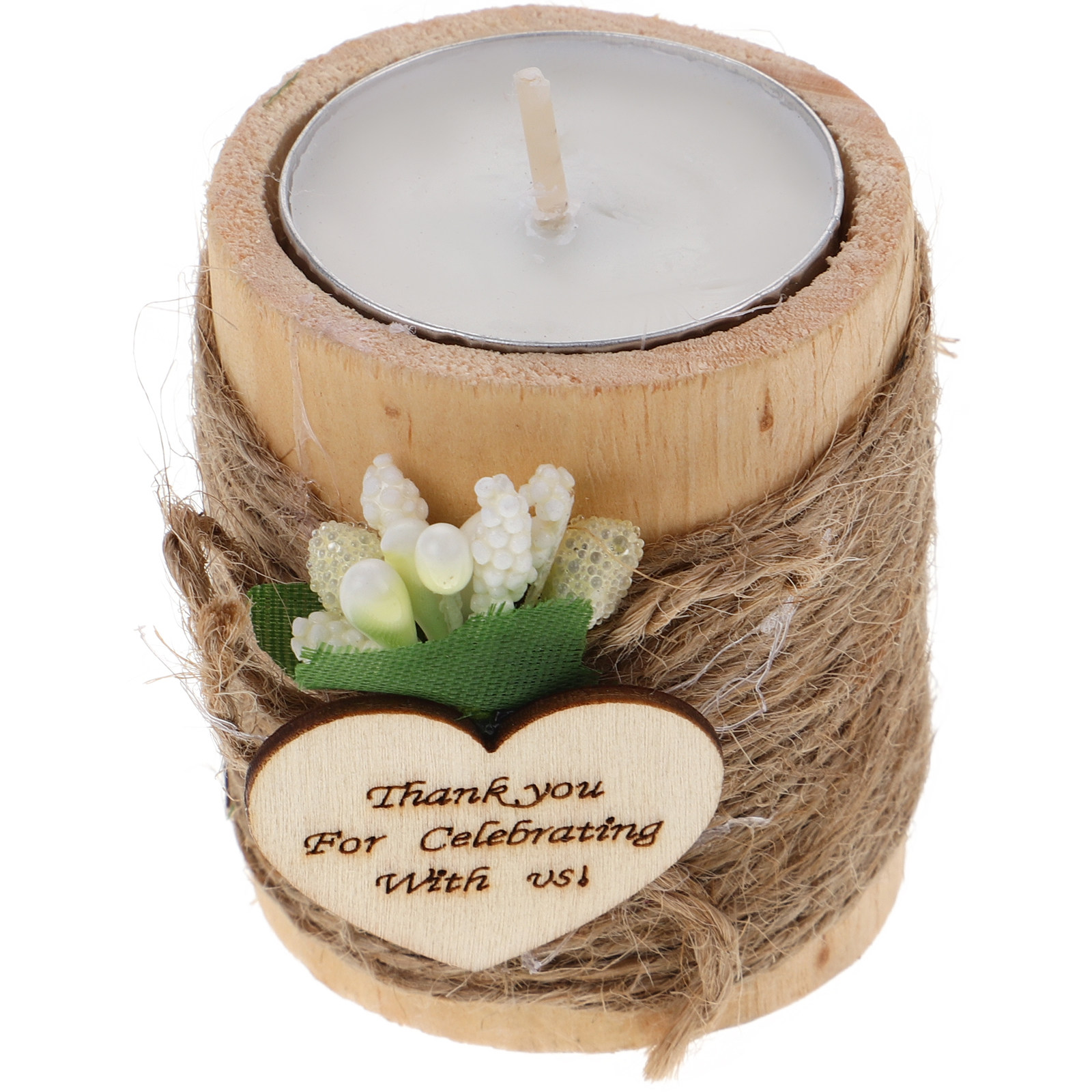 Rustic Wooden Holder Small Tea - Lighting Decoration Stand のレビューと価格