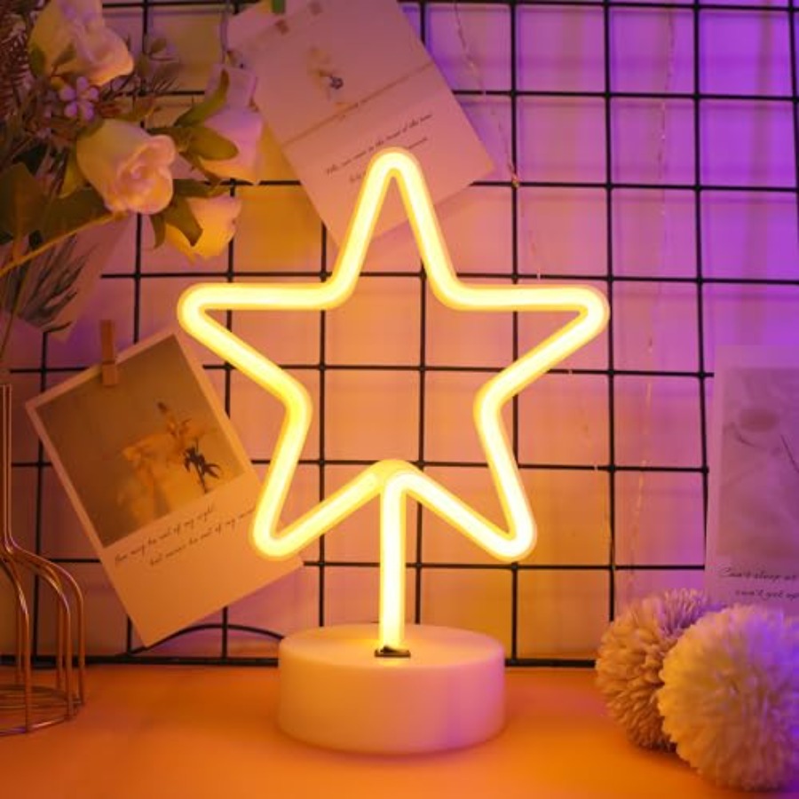 Warm White Star Shaped LED Neo - Lighting Christmas Decor のレビューと価格