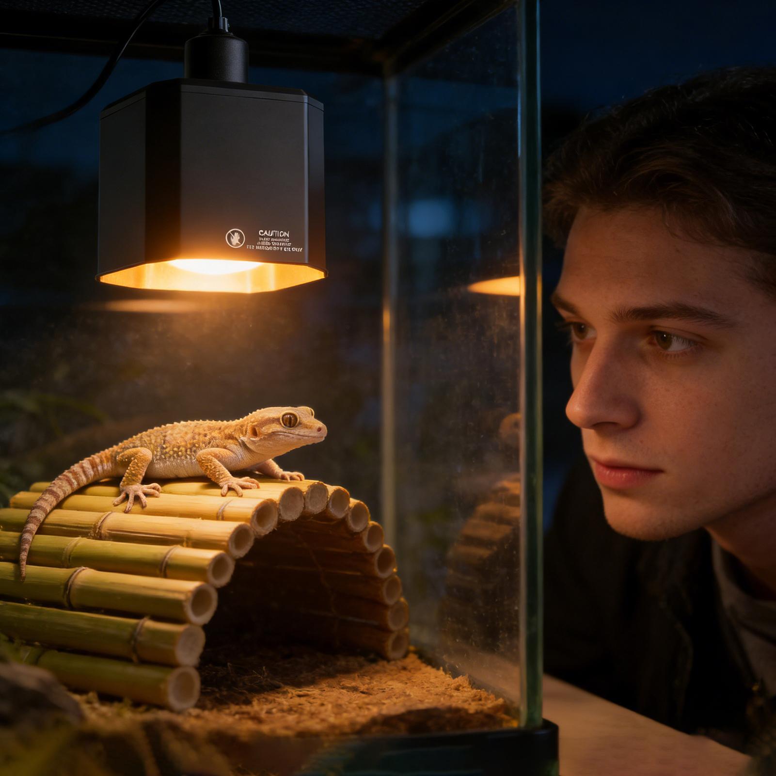 Reptile Heat Lamp Fixture Rept - Gecko Lighting & Decor のレビューと価格