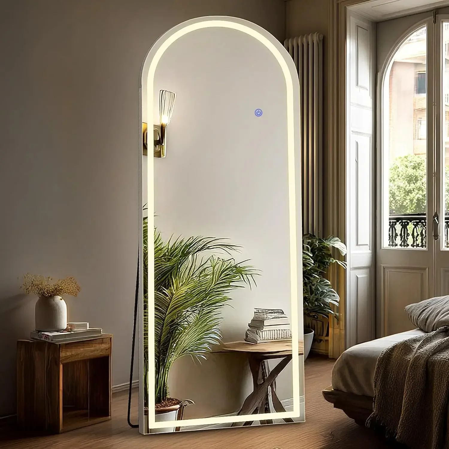 Full Body Wall Mirror with LED - Lighting Decoration Stand のレビューと価格