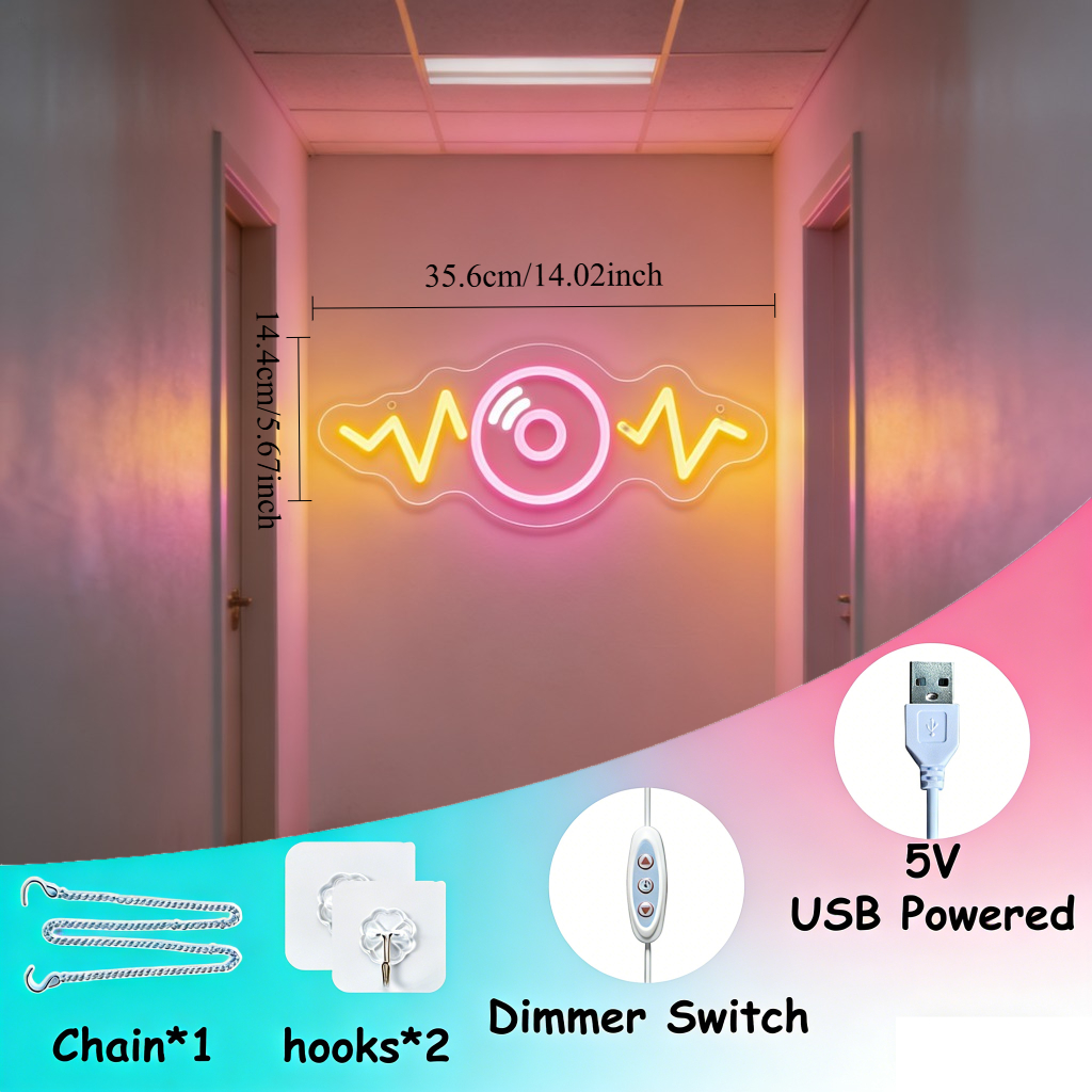 Sound Wave LED Neon Sign for B - Outdoor Lighting Decor Wow のレビューと価格