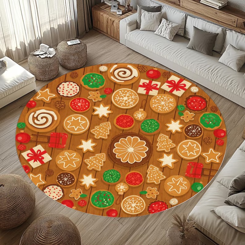 3D Christmas Village Rug Winte - Bathroom Lighting Decor Ideas のレビューと価格
