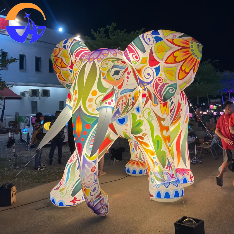 Colorful Giant Inflatable Elep - Decor Lighting The Parade のレビューと価格
