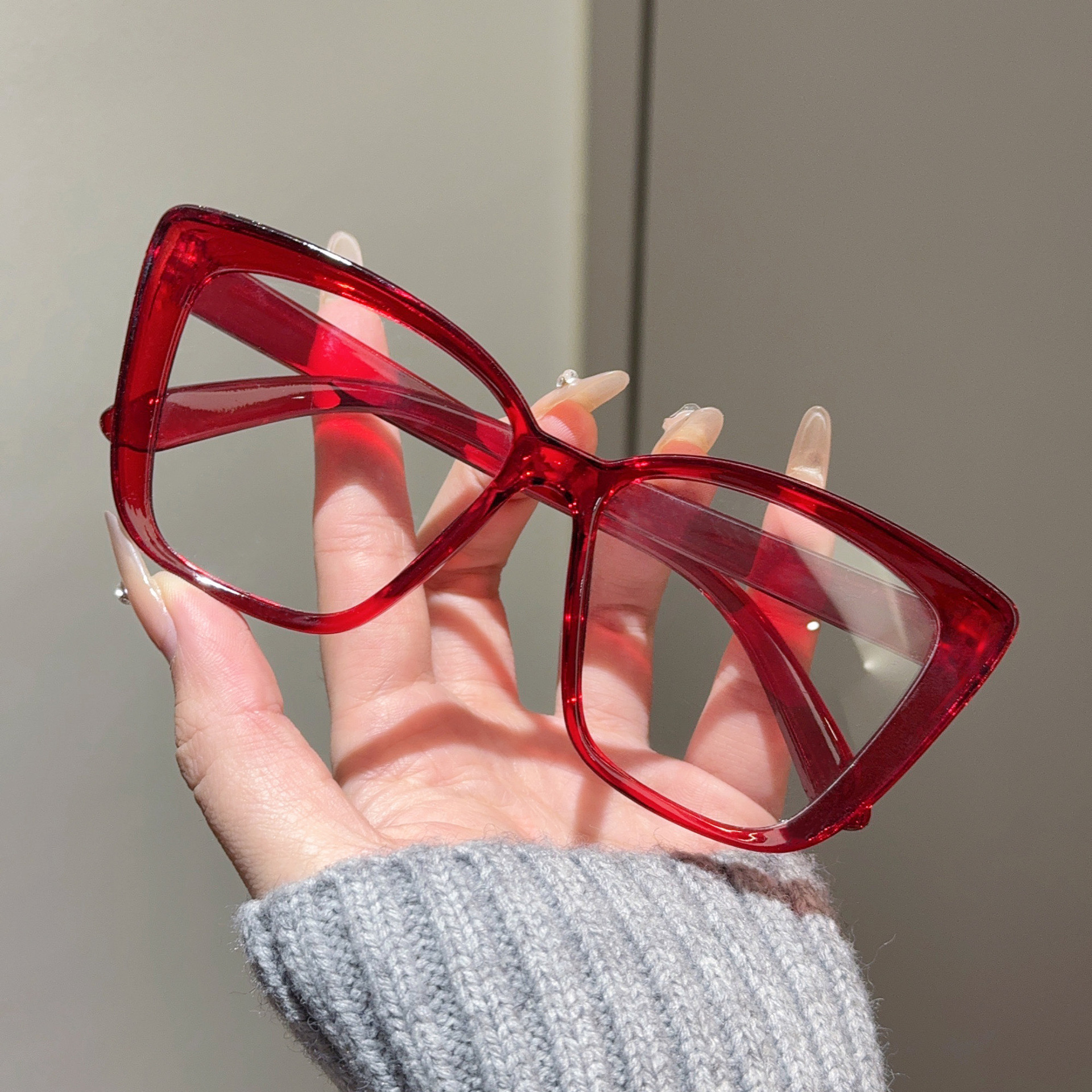 Large Frame Glasses Ultra-Ligh - Lighting Visual のレビューと価格