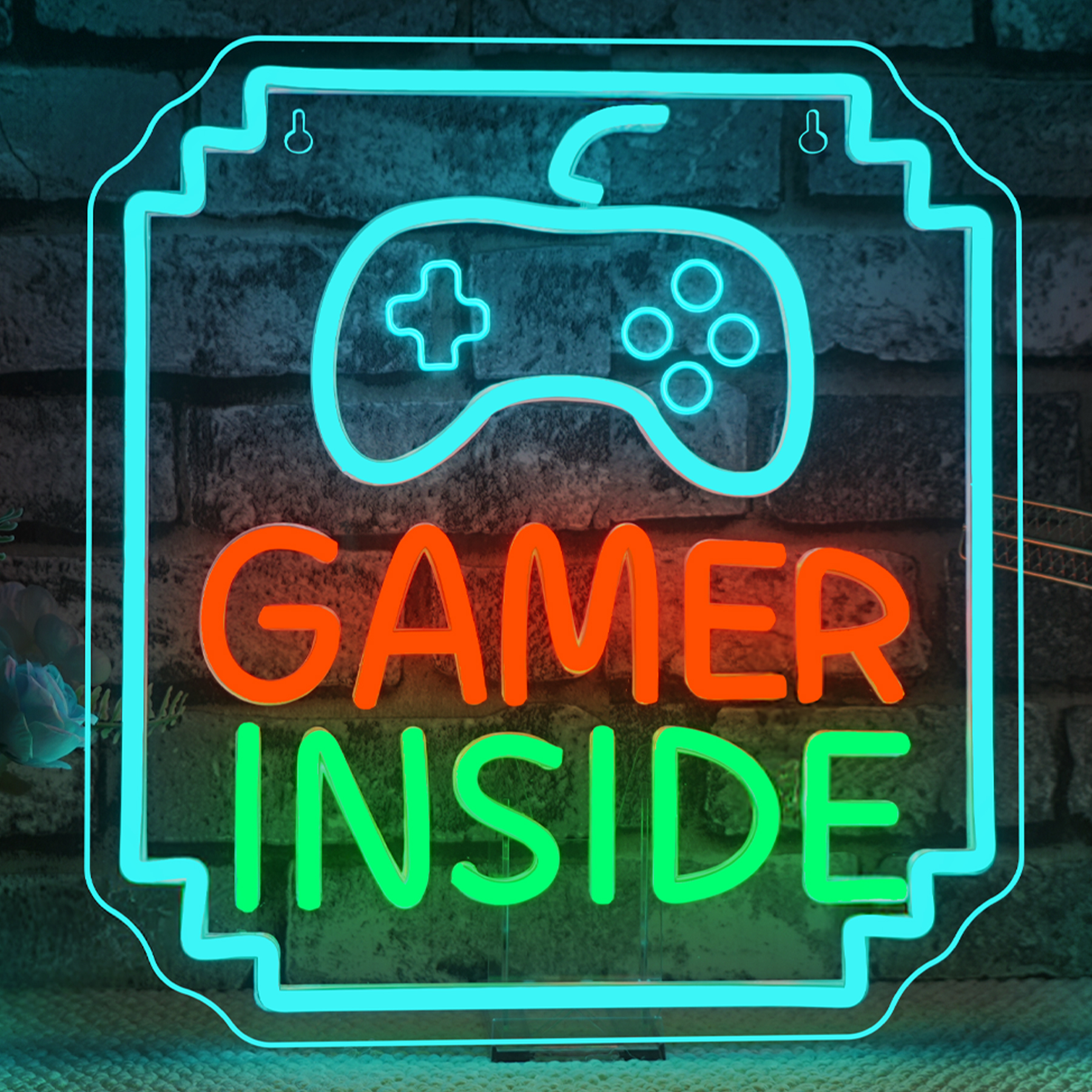 Gamer Inside Neon Sign Dimmabl - Bedroom Lighting Decor Ideas のレビューと価格