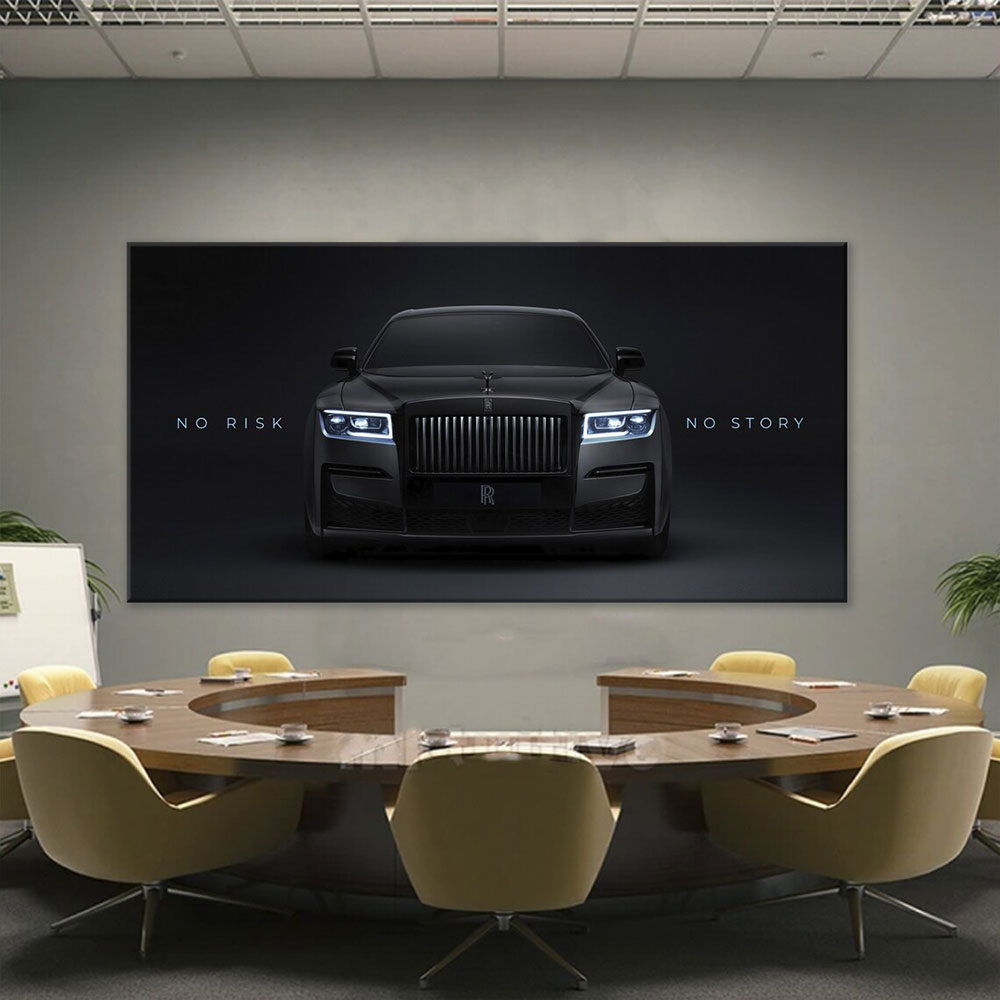Black Car Canvas Painting Prin - Lighting Mcqueen Wall Decor のレビューと価格