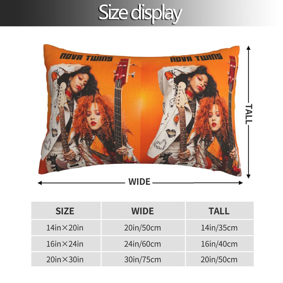 Nova Twins Rectangle Pillowcas - Nova Decor & Lighting Julestjerne のレビューと価格