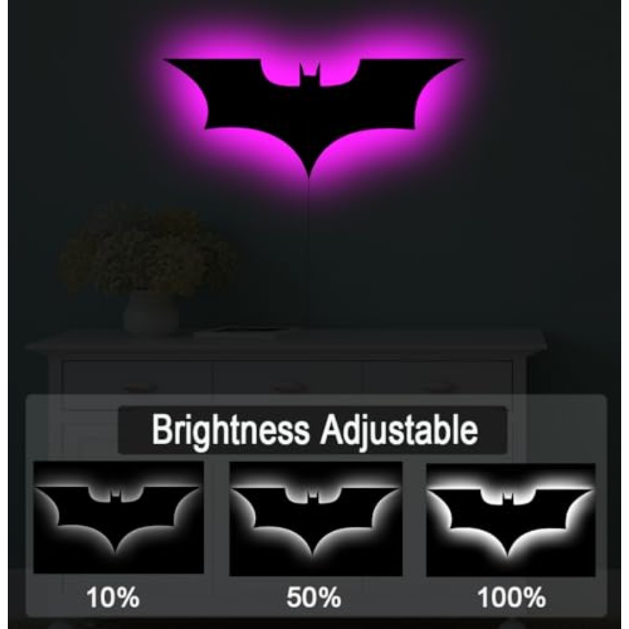 Bat Lamp Neon Sign LED Bat Sig - Lighting Christmas Decor のレビューと価格