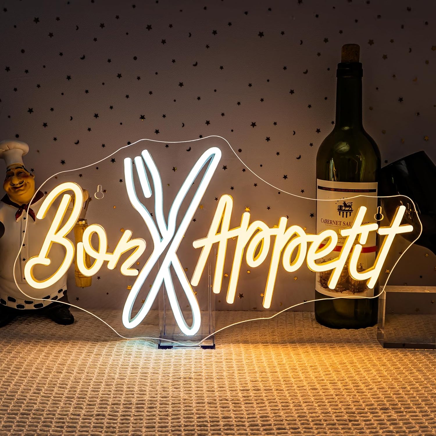Bon Appétit Neon Sign Good App - Bedroom Lighting Decor Ideas のレビューと価格