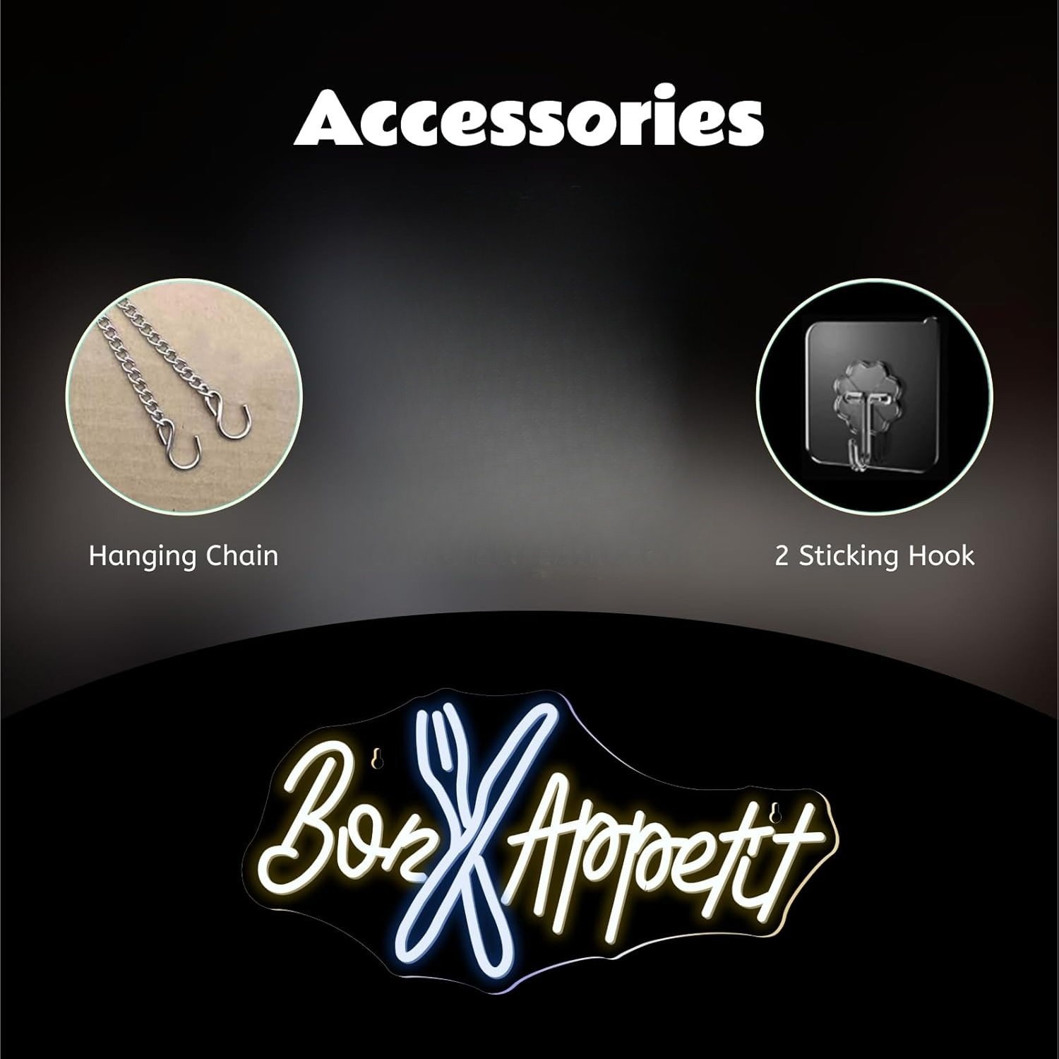 Bon Appétit Neon Sign Good App - Bedroom Lighting Decor Ideas のレビューと価格