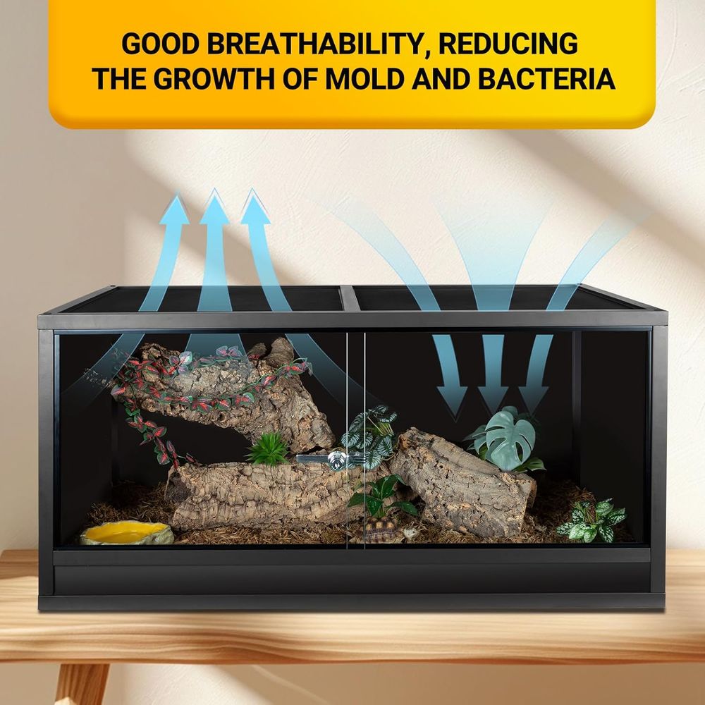 Reptile Enclosure 48x24x24 inc - Gecko Lighting & Decor のレビューと価格