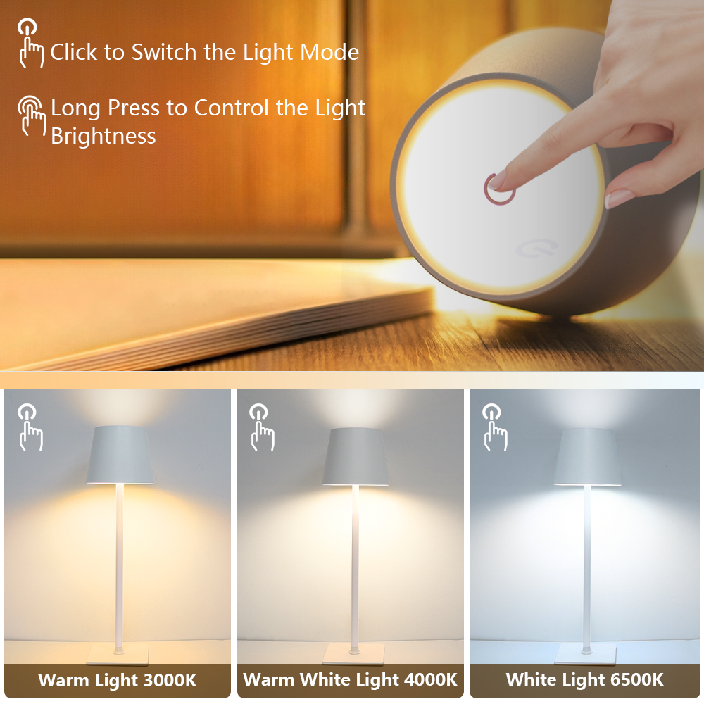 LED Rechargeable Desk Light Wi - Lighting Decoration In Bedroom のレビューと価格