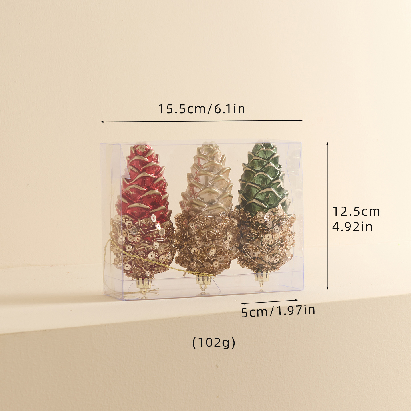 Red And Green Ornaments Timele - Decor Timeless Lighting のレビューと価格