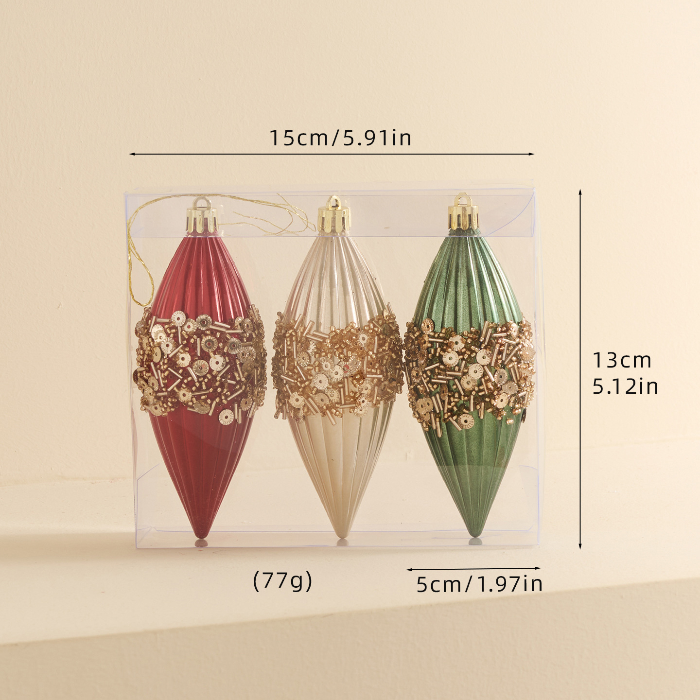 Red And Green Ornaments Timele - Decor Timeless Lighting のレビューと価格