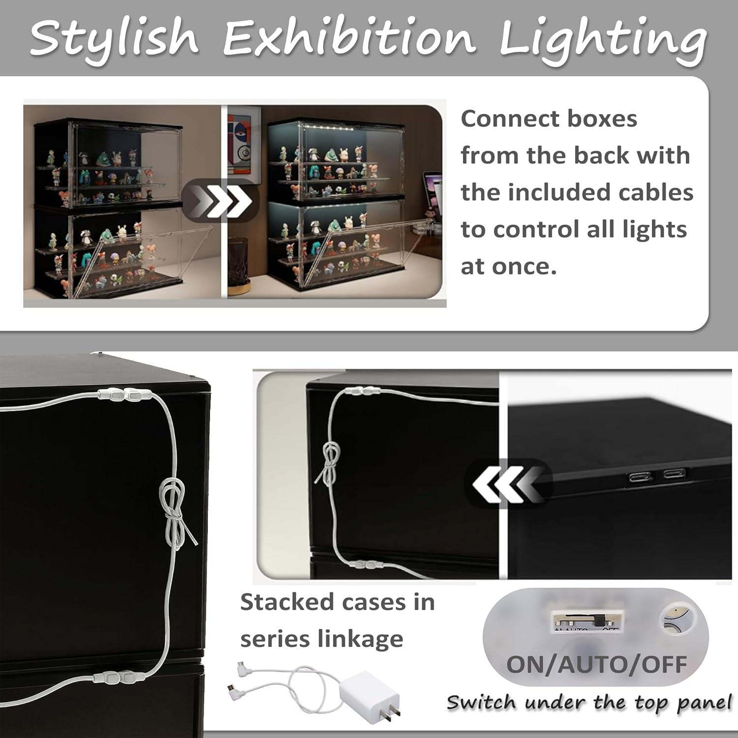 3-Tier Stackable LED Display C - Lighting & Home Decor Studio のレビューと価格